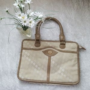 ⬇️ Vintage BAGGS zipper satchel light brown bag